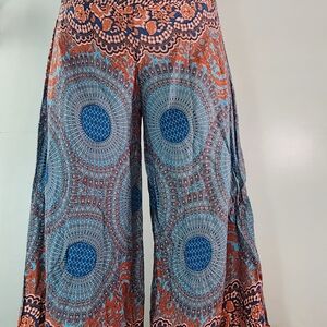 Bohemian Wide-Leg Pants